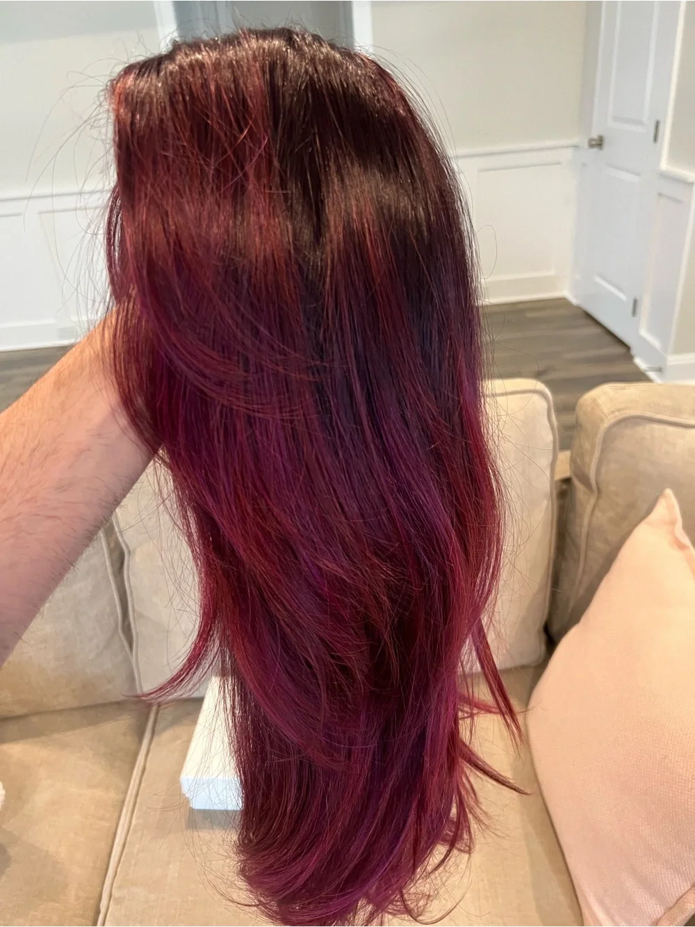 Noriko Angelica Large | Synthetic Plum Wig (Basic Cap)